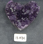 Load image into Gallery viewer, Medium Amethyst Cluster Hearts - CRYSTAL LIGHT ELEMENTS 
