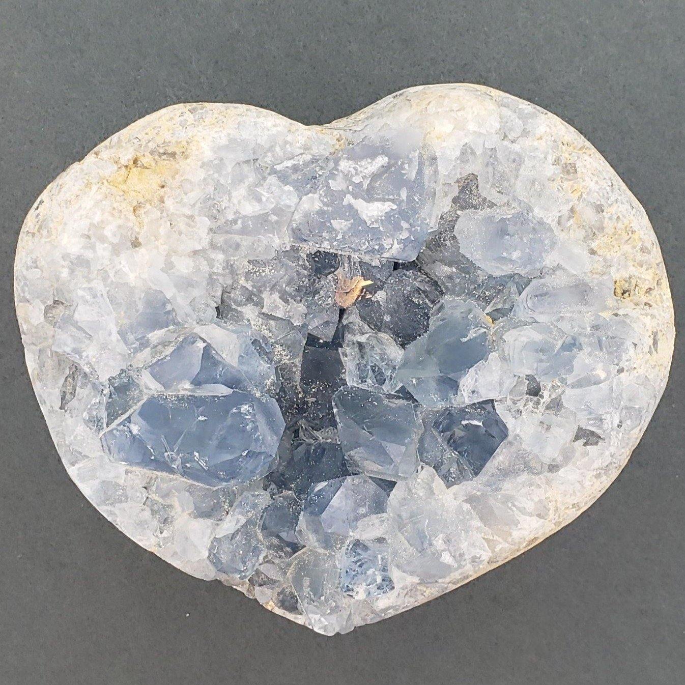 Celestite Heart Geode 5' - CRYSTAL LIGHT ELEMENTS 