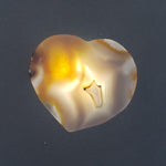 Load image into Gallery viewer, Heart Agate Slab Grey Orange - CRYSTAL LIGHT ELEMENTS 
