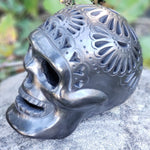 Load image into Gallery viewer, Catrina and Catrin Day of the Dead Clay Ceramic Skulls
